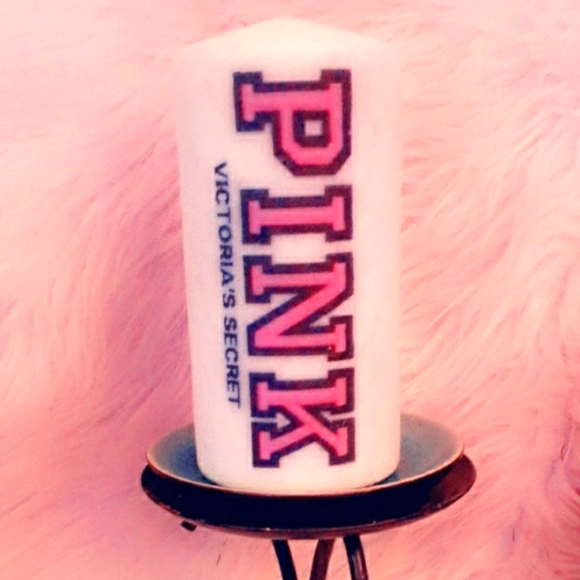 Victoria secret Pink candle (custom) - Picture 1 of 4